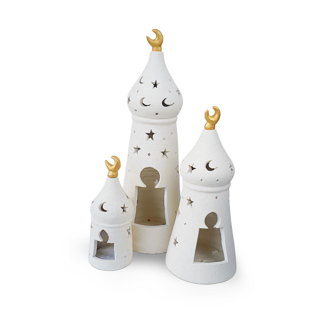 مجموعة فوانيس رمضان البيضاء